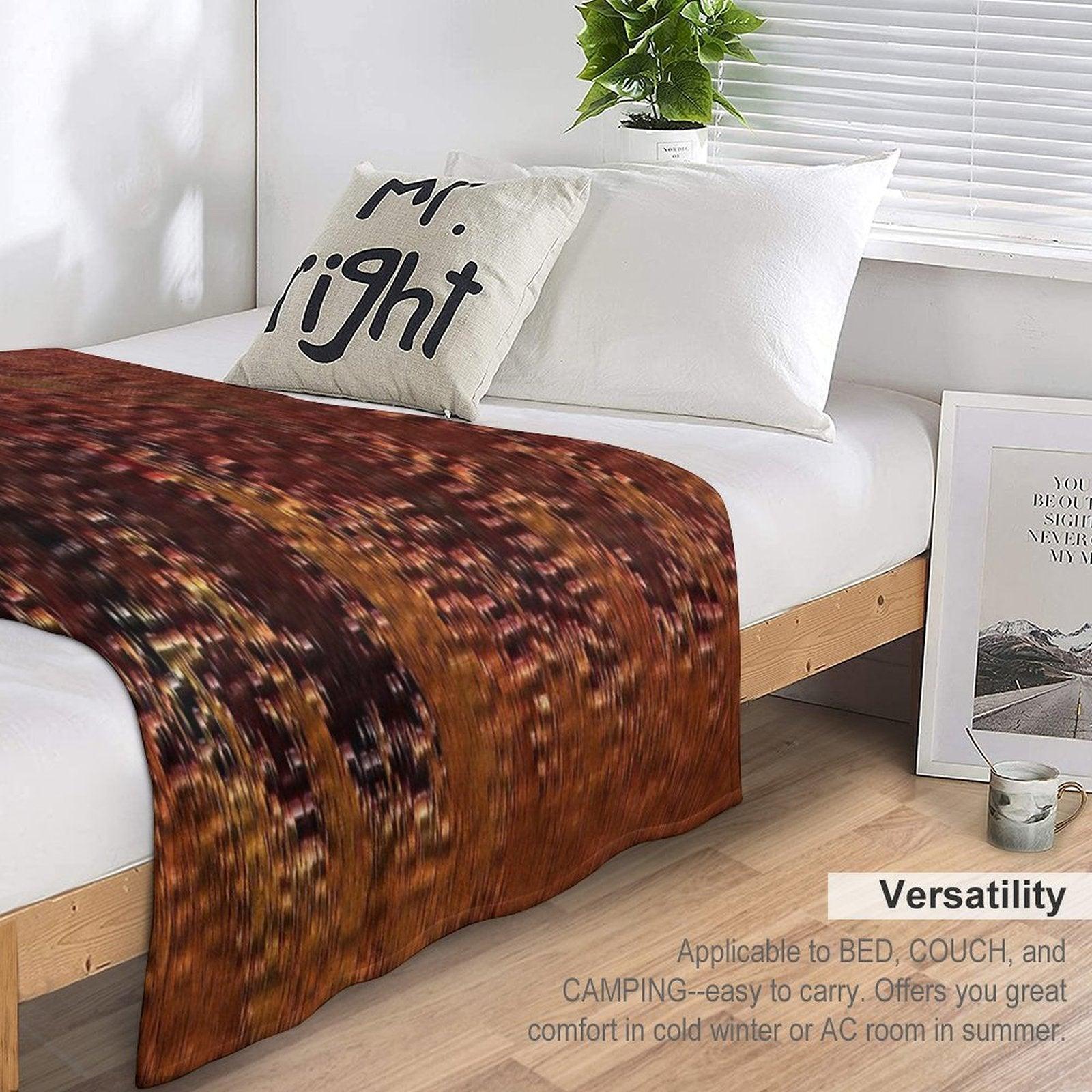 Copper Bronze Throw Blanket