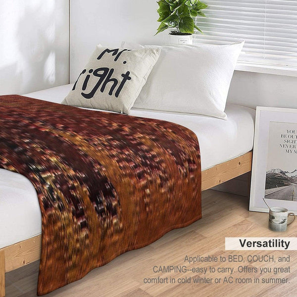 Copper Bronze Throw Blanket