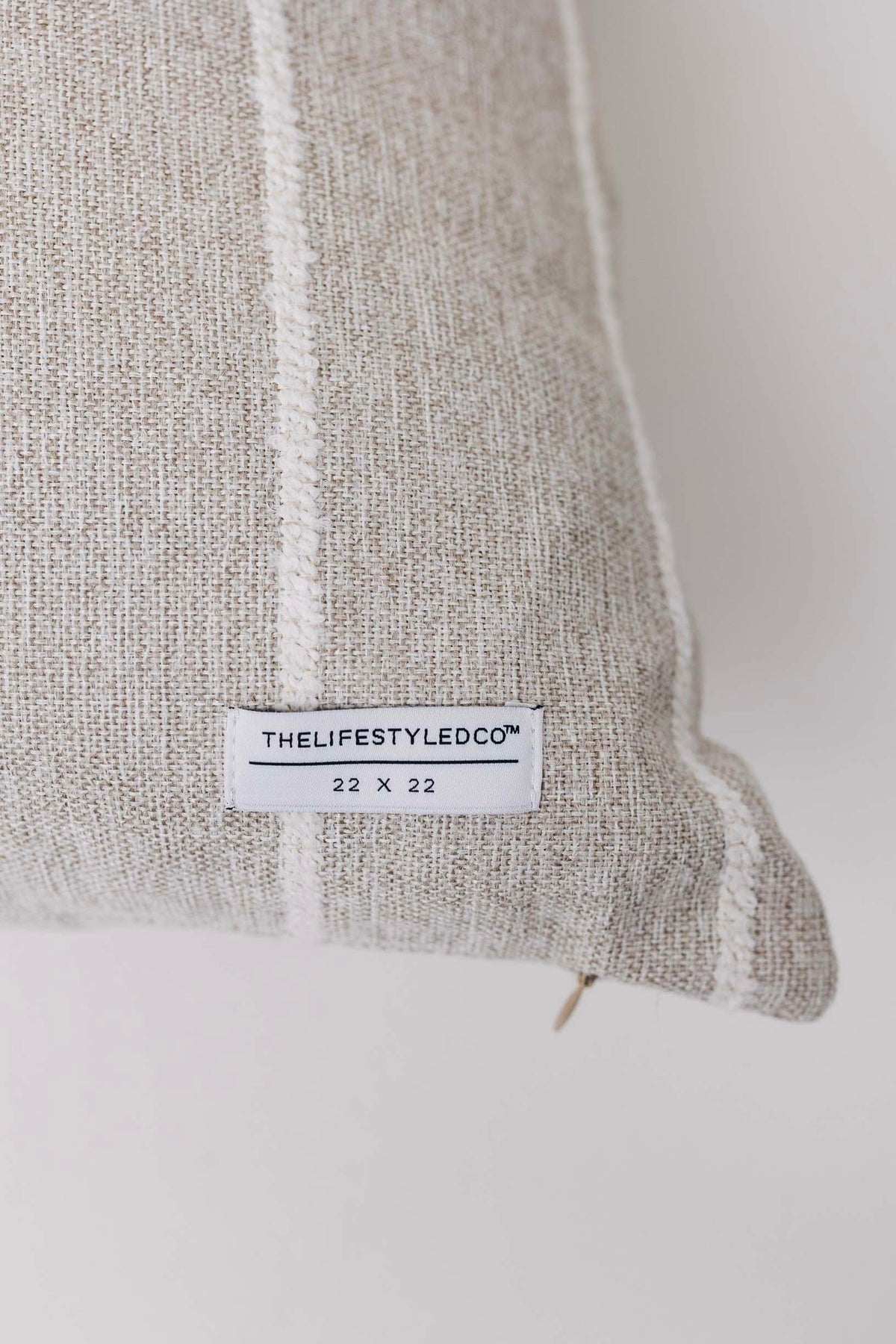 Jolie Textured Slub Stripe Pillow - 3 Sizes