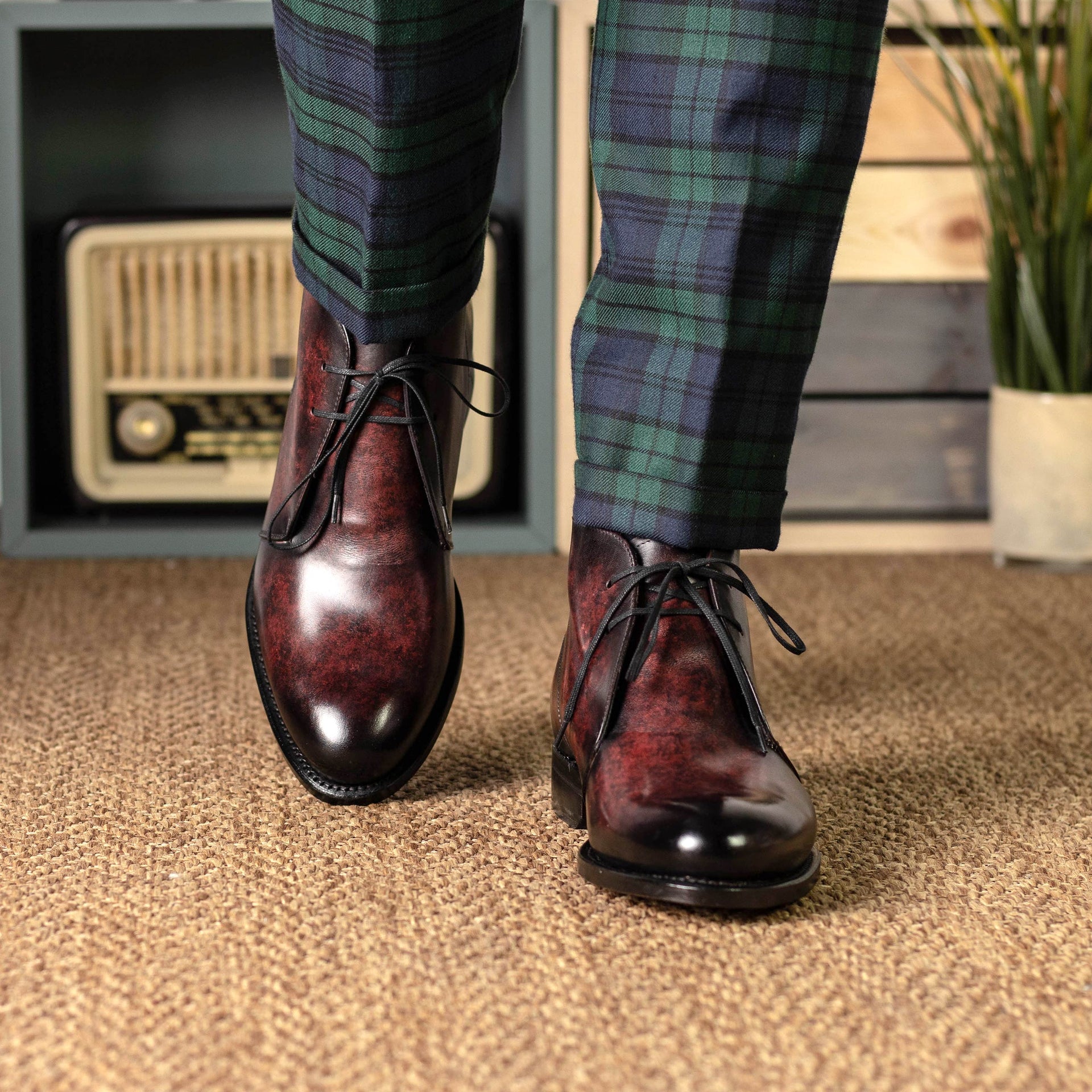 Pavonelle - leather chukka boots