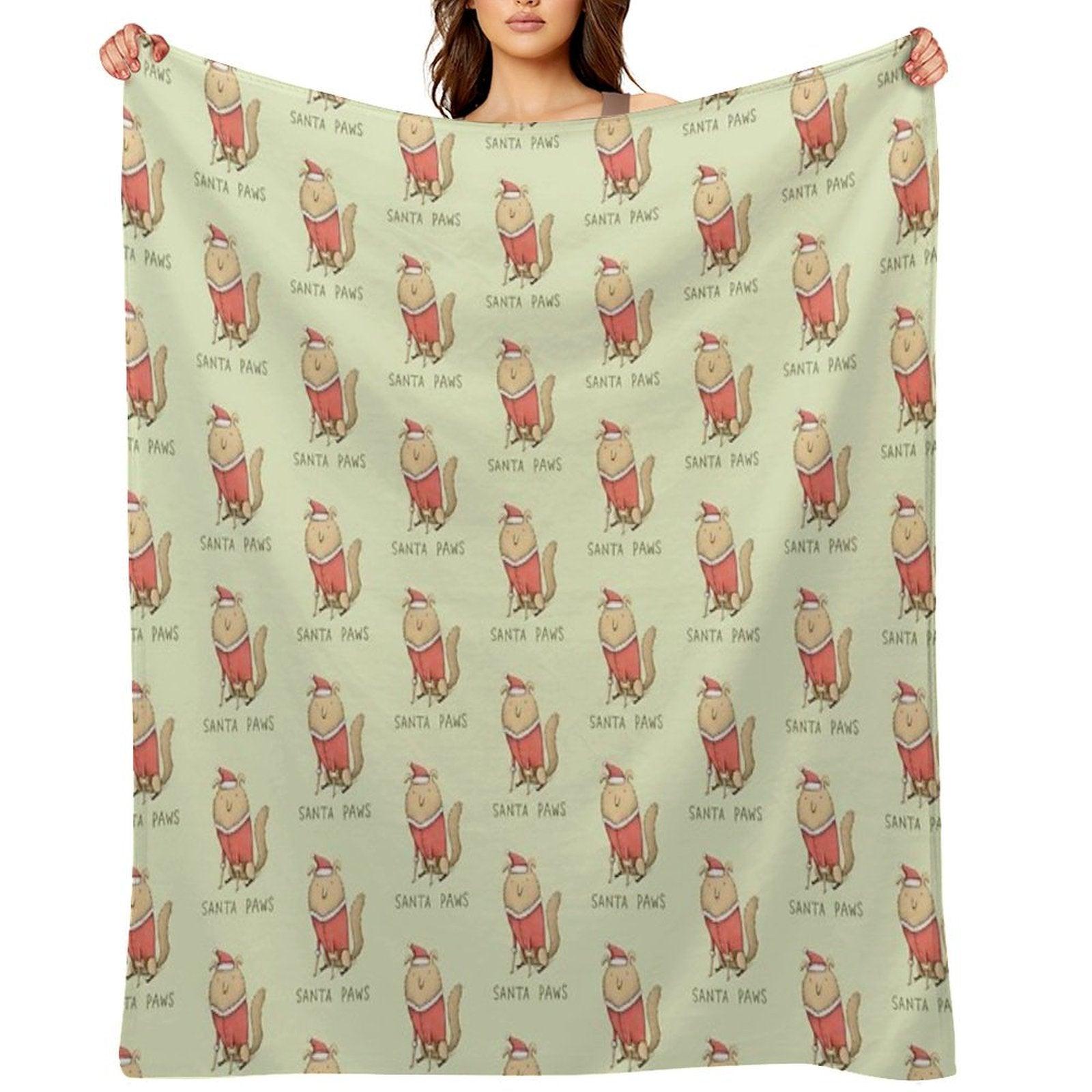 Santa Paws Throw Blanket