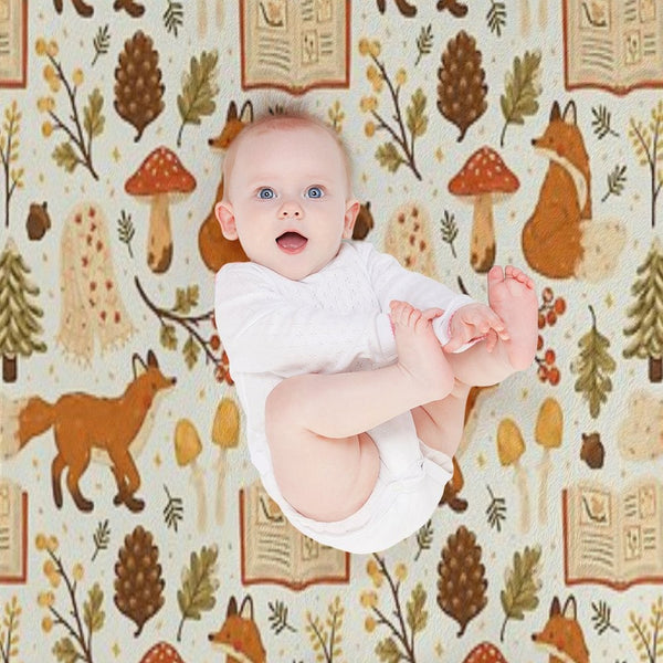 Cozy Winter Woodland All-season Throw Blanket
