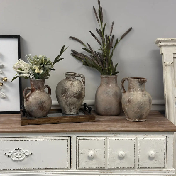 Rustic Aged Terracotta Vase