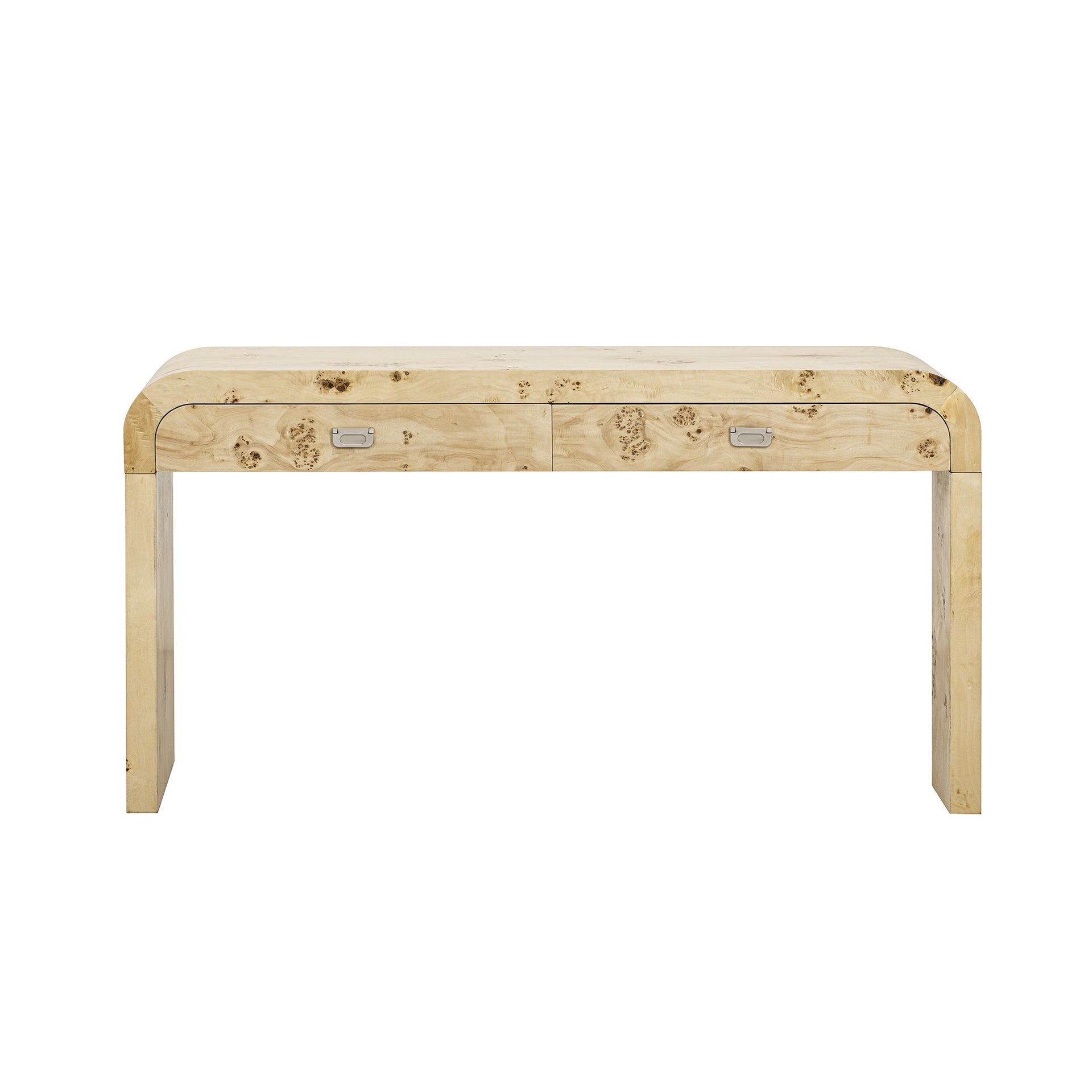 Modern Entryway Table with Burl Wood Veneer,Suitable for Entryway, Hallway, Living Room, Foyer, Corridor Vtng Furniture