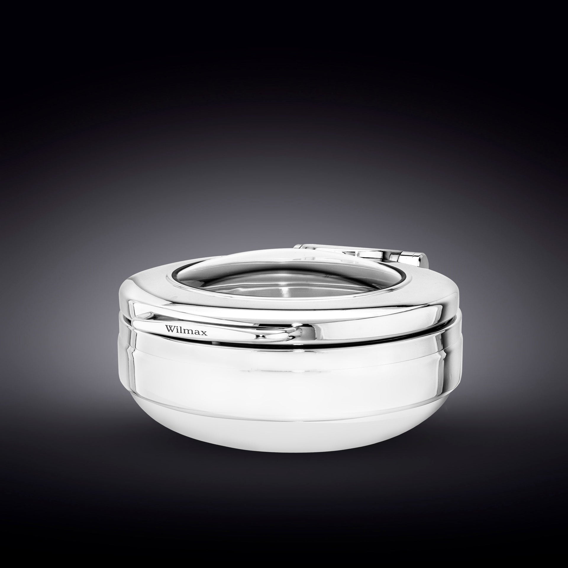 GLASS LID ROUND CHAFER 18
