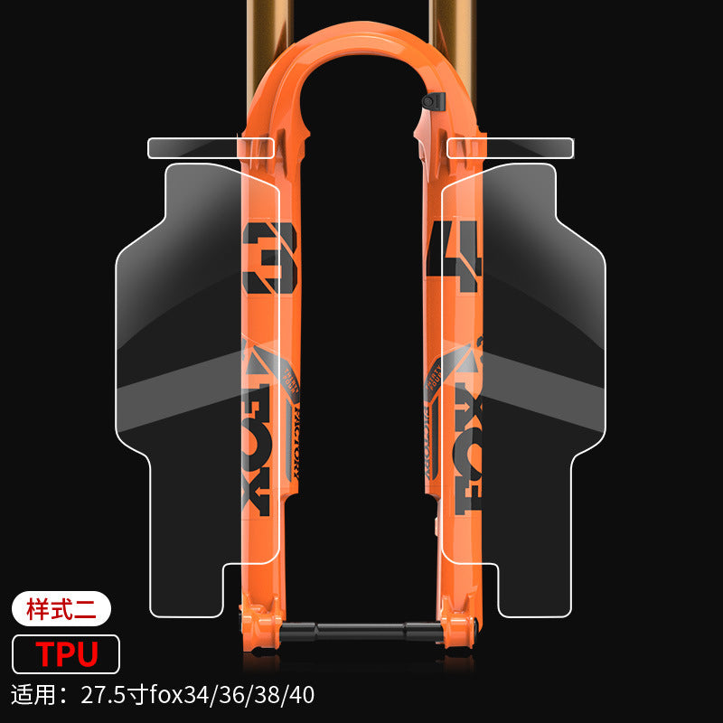Bike fork protective stickers, mountain bike protective film, scratch-resistant stickers, bicycle fork decals