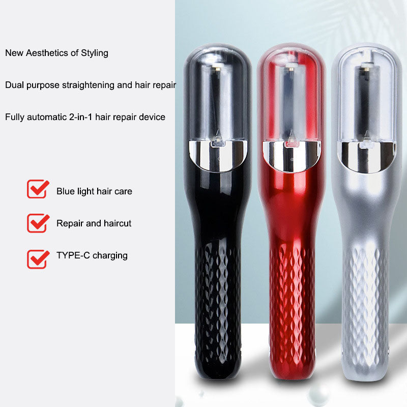 Fully automatic hair clipper, hair splitting and trimming device, multifunctional electric women's 2-in-1 trimming and cutting d