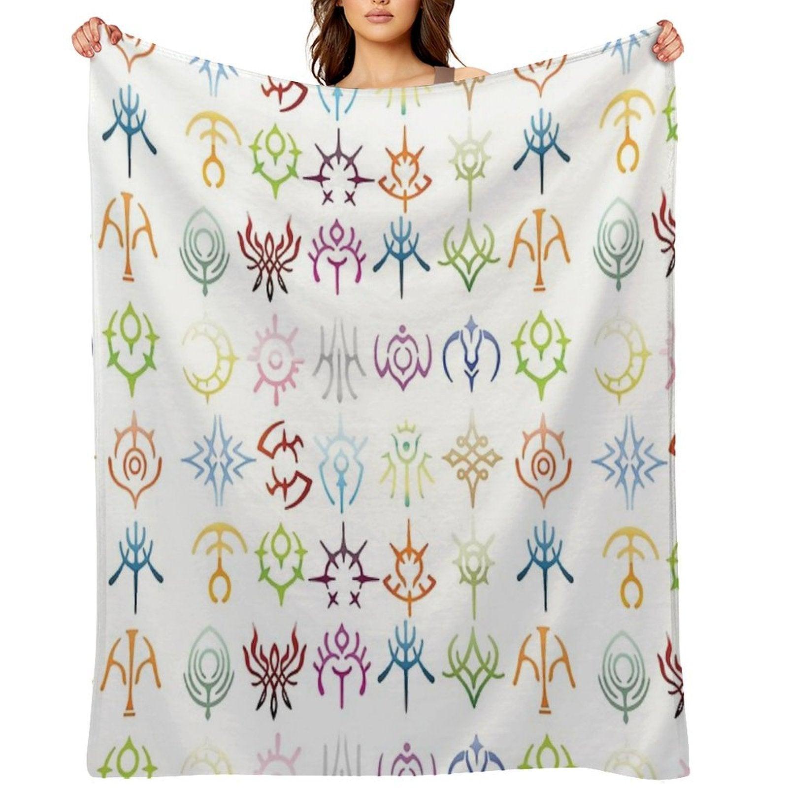 The Crests - Colored Version Throw Blanket