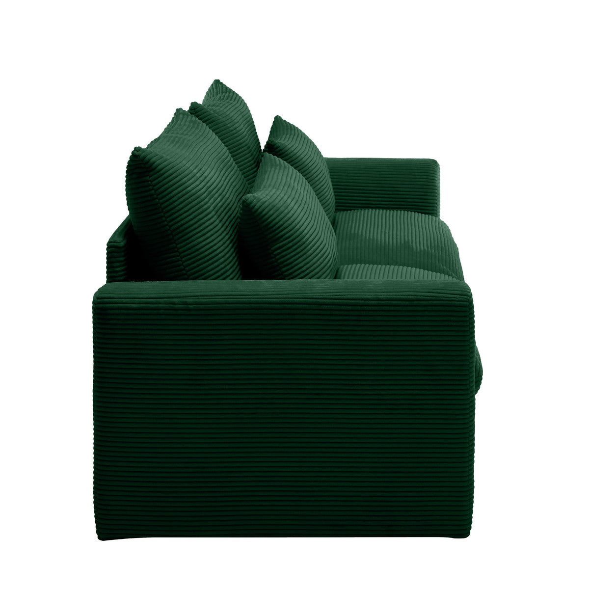 Modern 2 Seater Corduroy Fabric Sofa