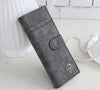 55card women female leather wallet business id credit card holder case passport cover wallets card holder carteira feminina