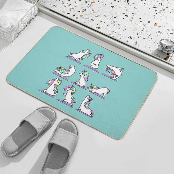 Unicorn Yoga Bath Mat