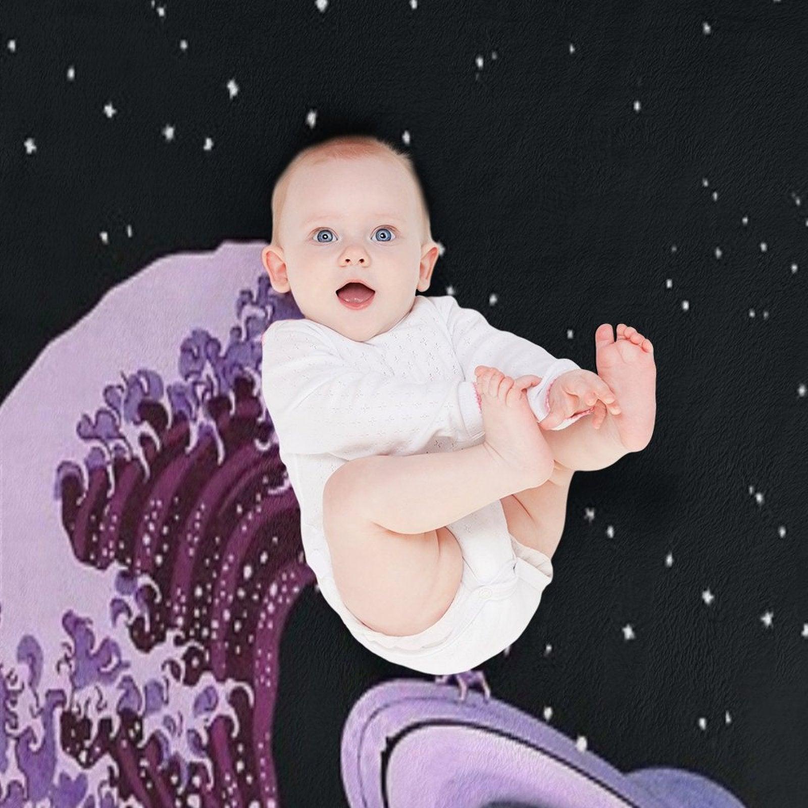 The Great Spave Wave Throw Blanket