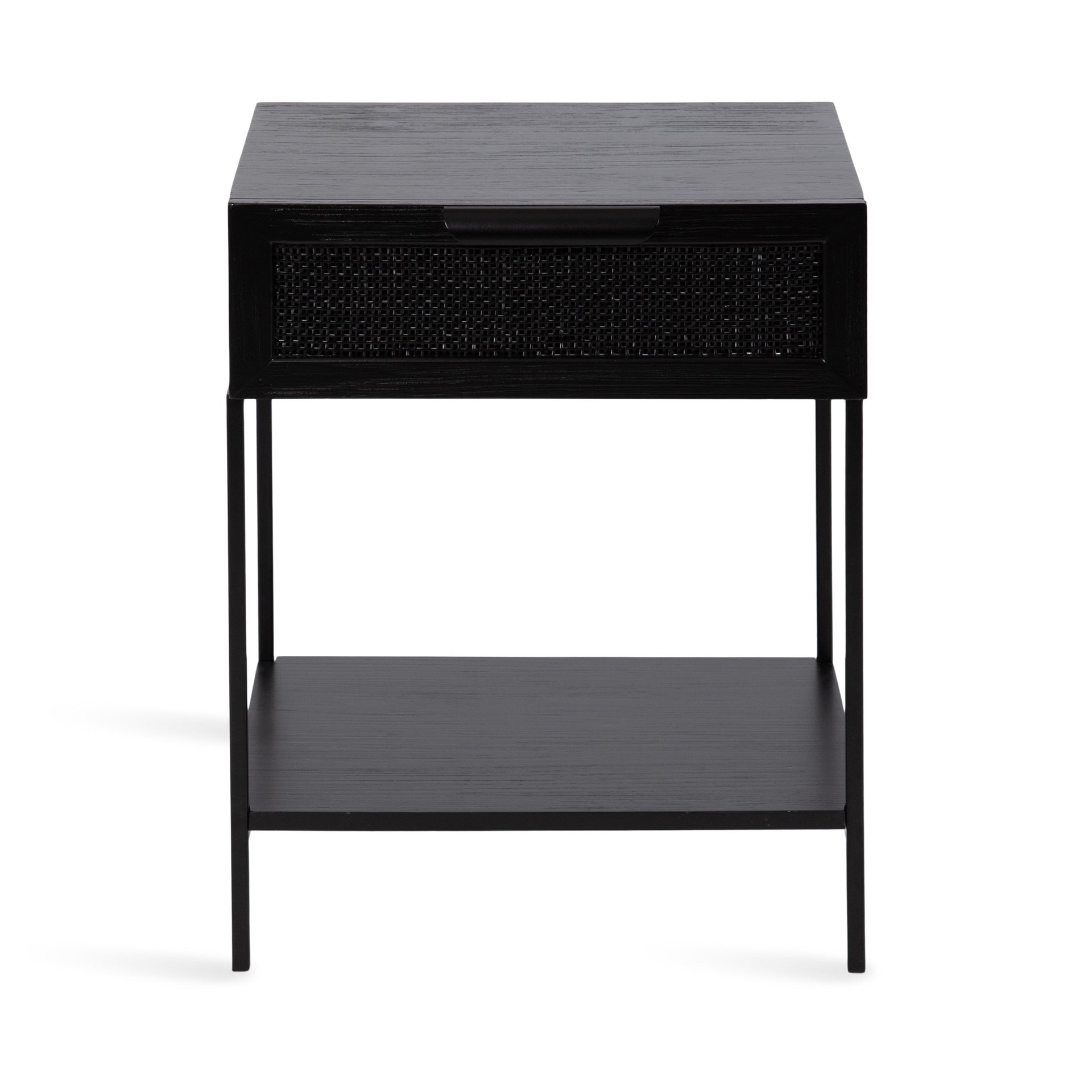 Ori Wood and Cane Side Table