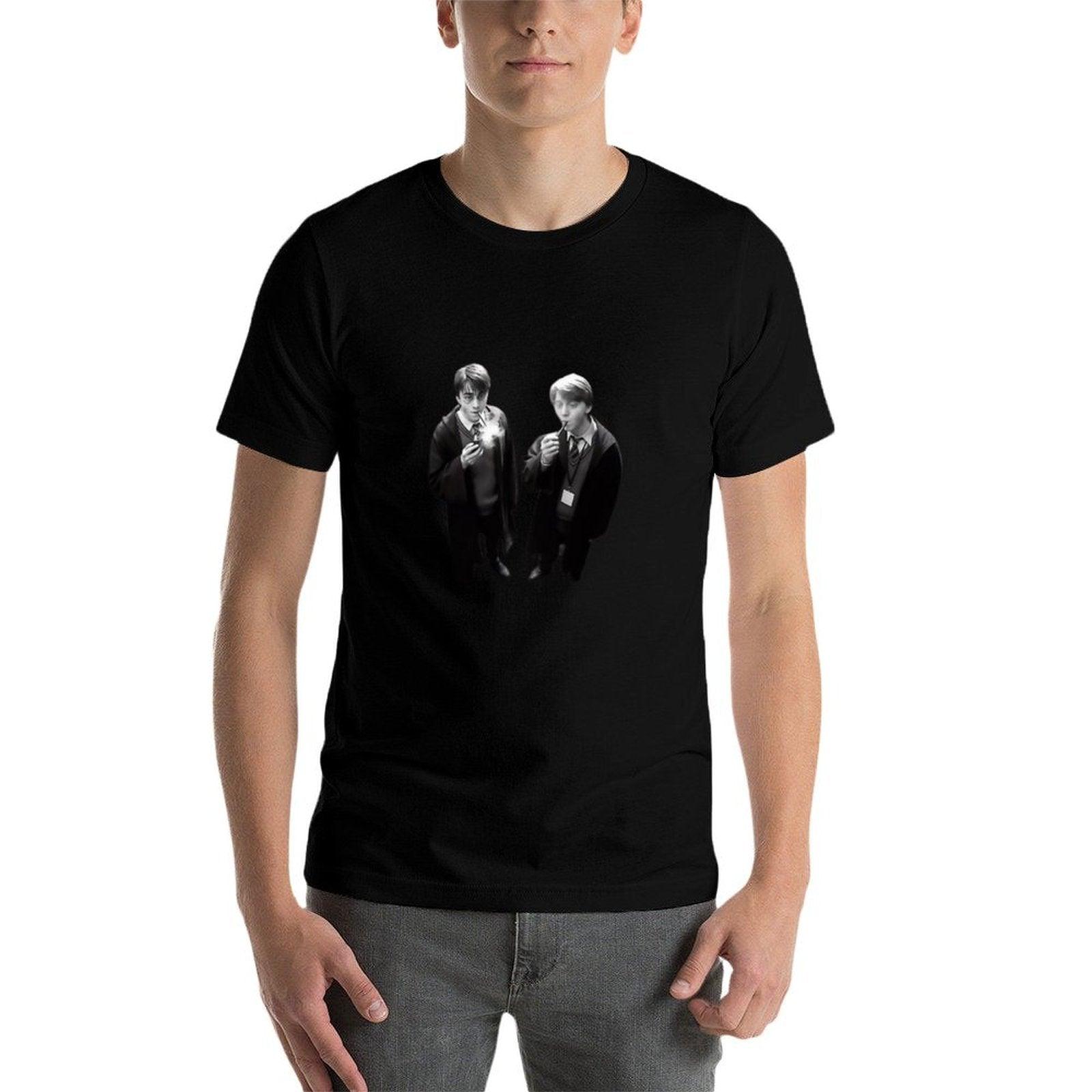Harry And Ron Smoking Camera  Affordable Price T-Shirt