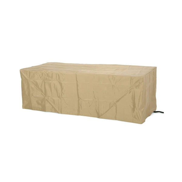 56-Inch Outdoor 50K BTU Wood Pattern Rectangle Gas Burning Fire Pit (SAK43681)