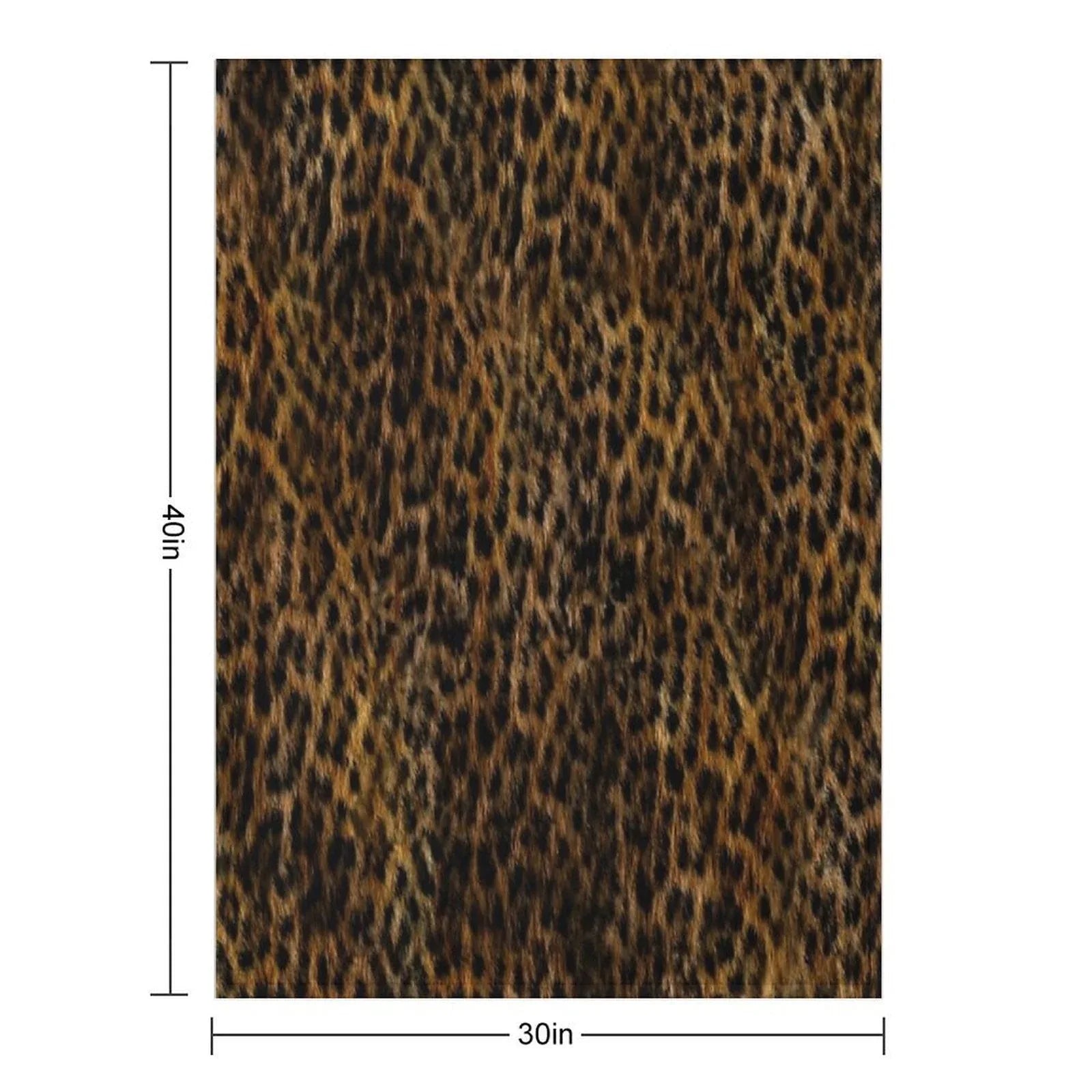 Cheetah Fur Texture Throw Blanket