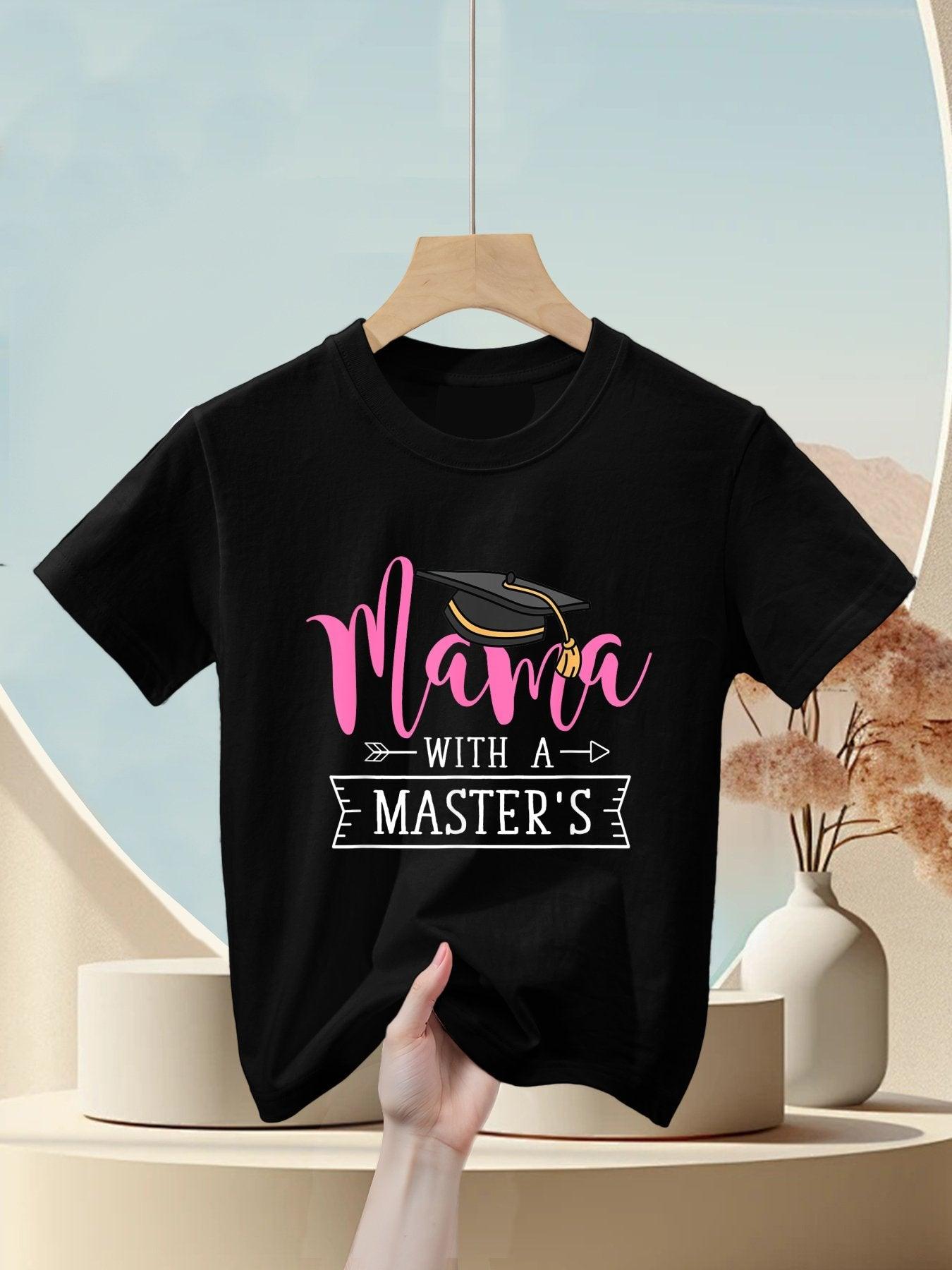 Master’s Degree Mama MBA Masters Degree Graduation Kids T-Shirt