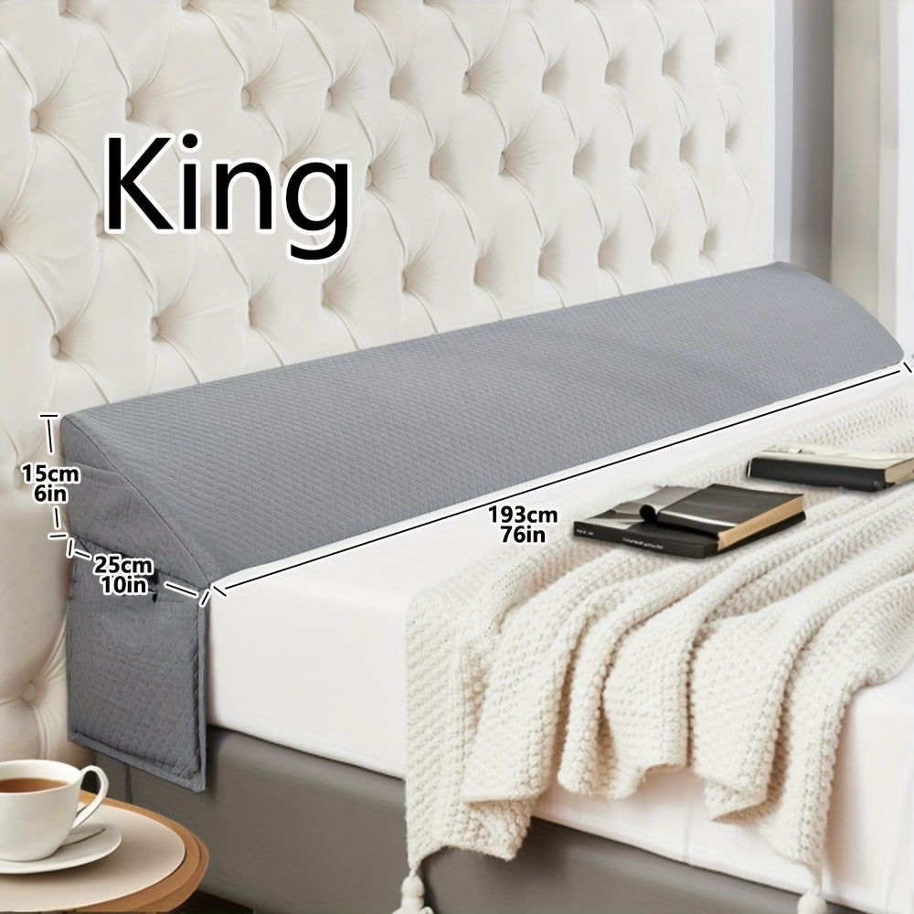 [Wedge Pillow, Gap Filler] Bed Wedge Pillow - Gap Filler for Headboard or Wall, Backrest Sleeping Pillow