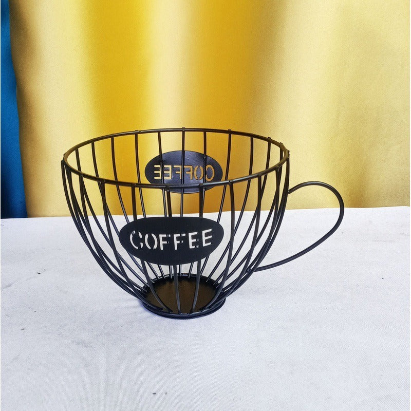 Cofffee Capsule And Tea Bag Holder Black
