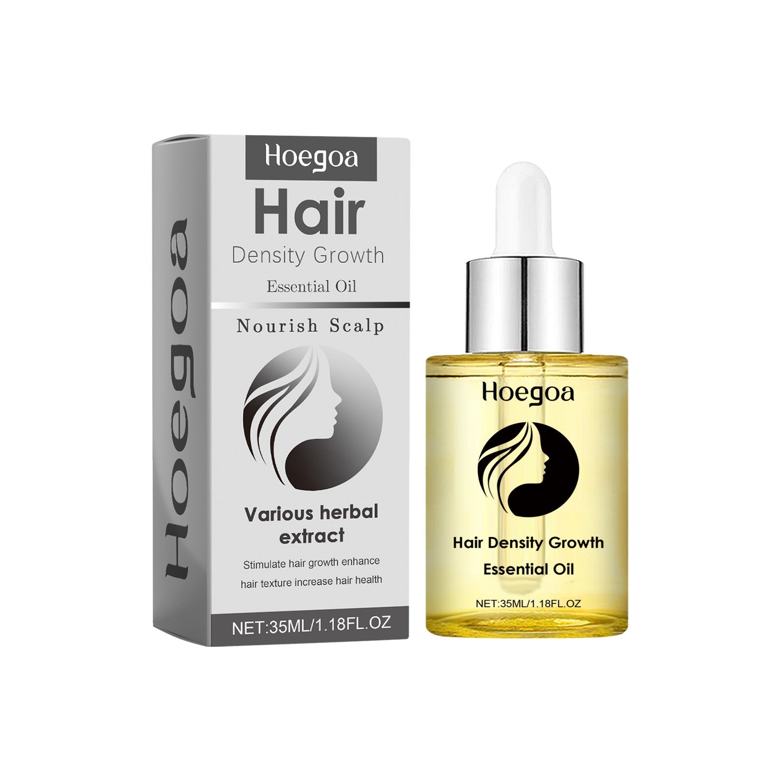 Hair Density Growth Essential Oil, Nourishing Hair Root Repair Perming Dry Damaged Hair Supple Hair Care Essential Oil