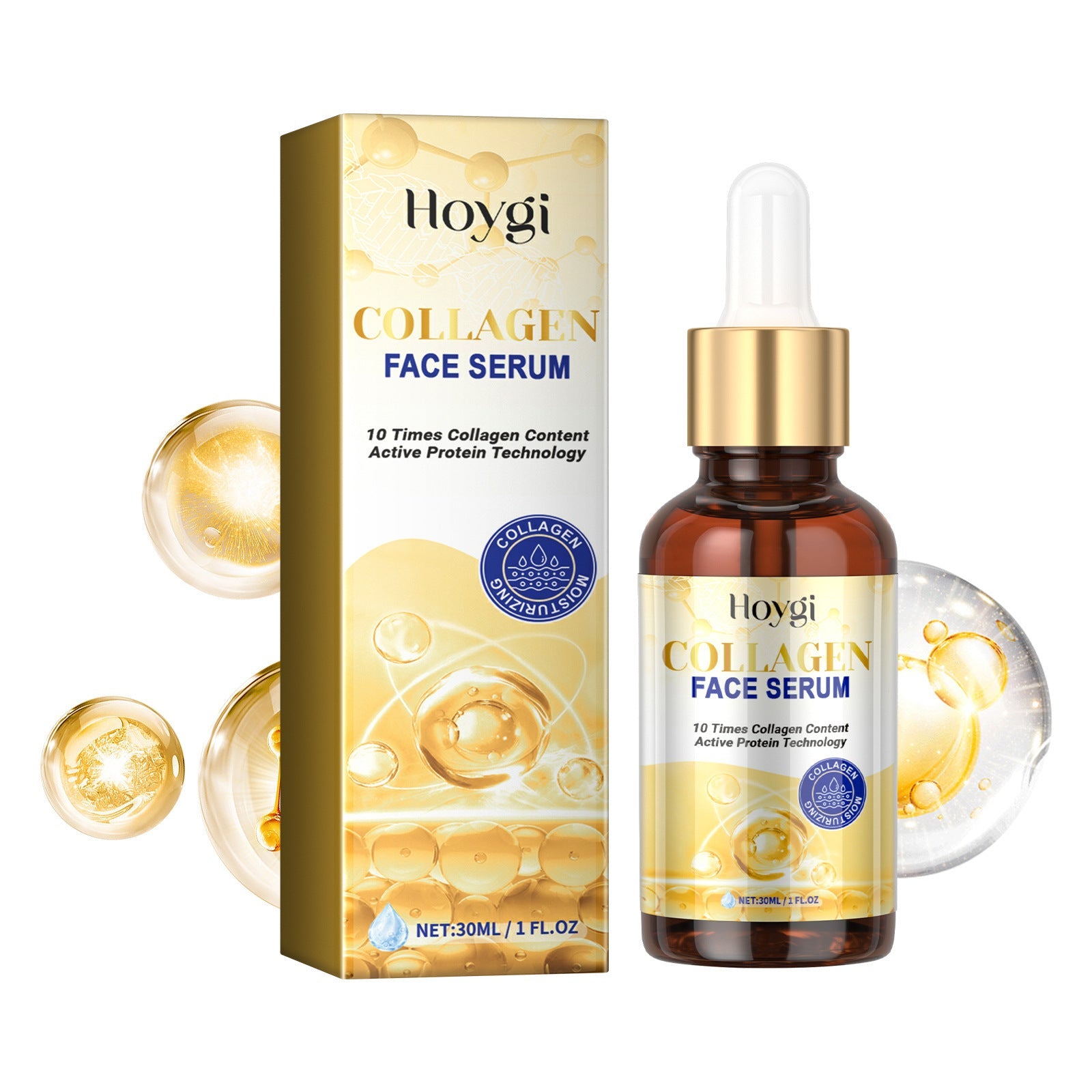 Collagen Face Serum, Moisturizing, Moisturizing And Firming Facial Skin, Cleaning, Anti-Wrinkle, Anti-Aging Eyes