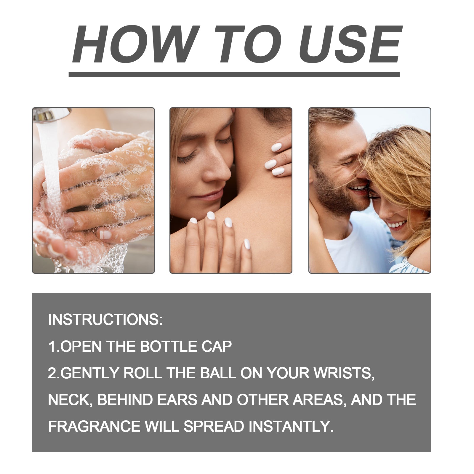 Roll On Perfume, Natural Fresh Lasting Fragrance Dating Atmosphere Portable Niche Perfume