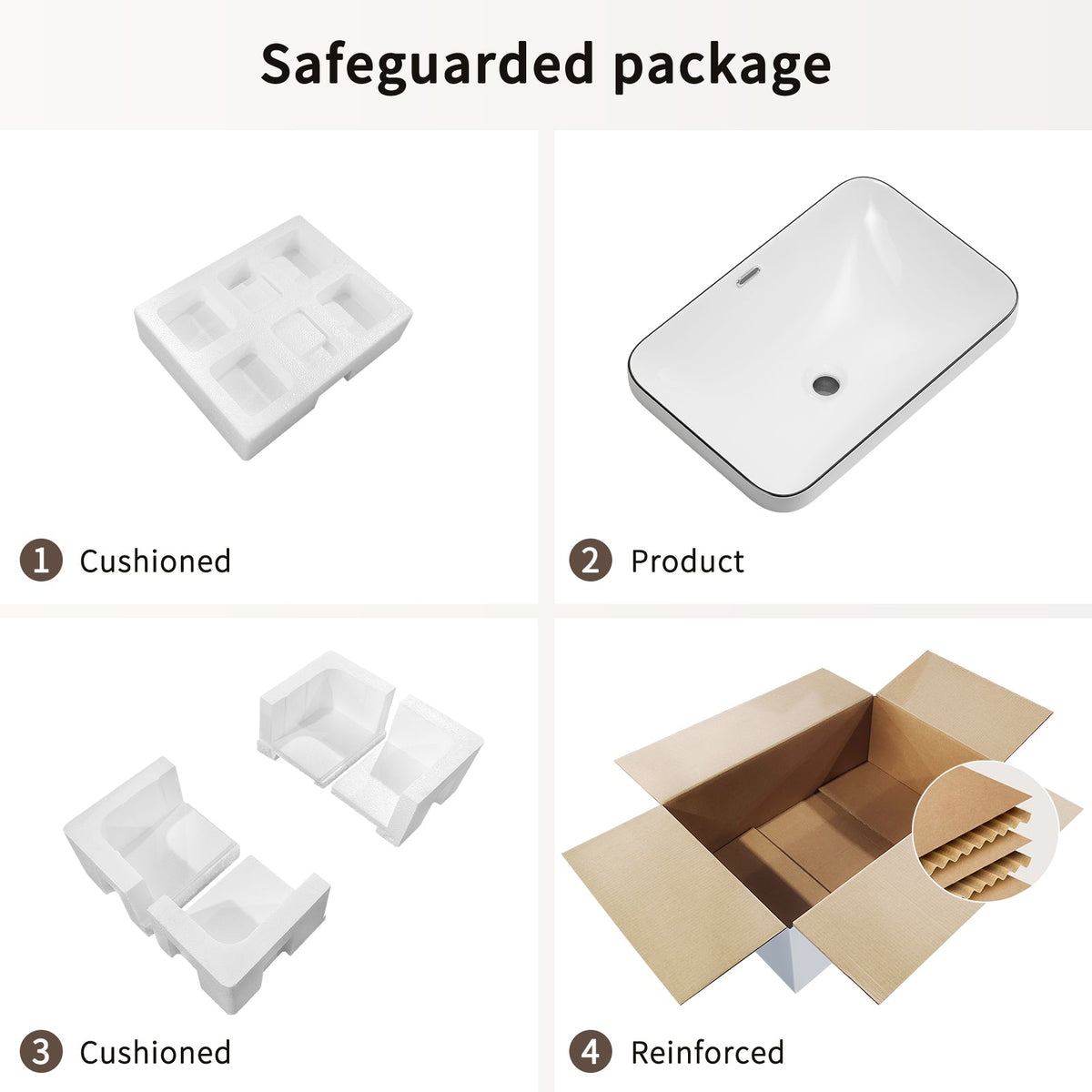 Ceramic Undermount Bathroom Sink 22.05
