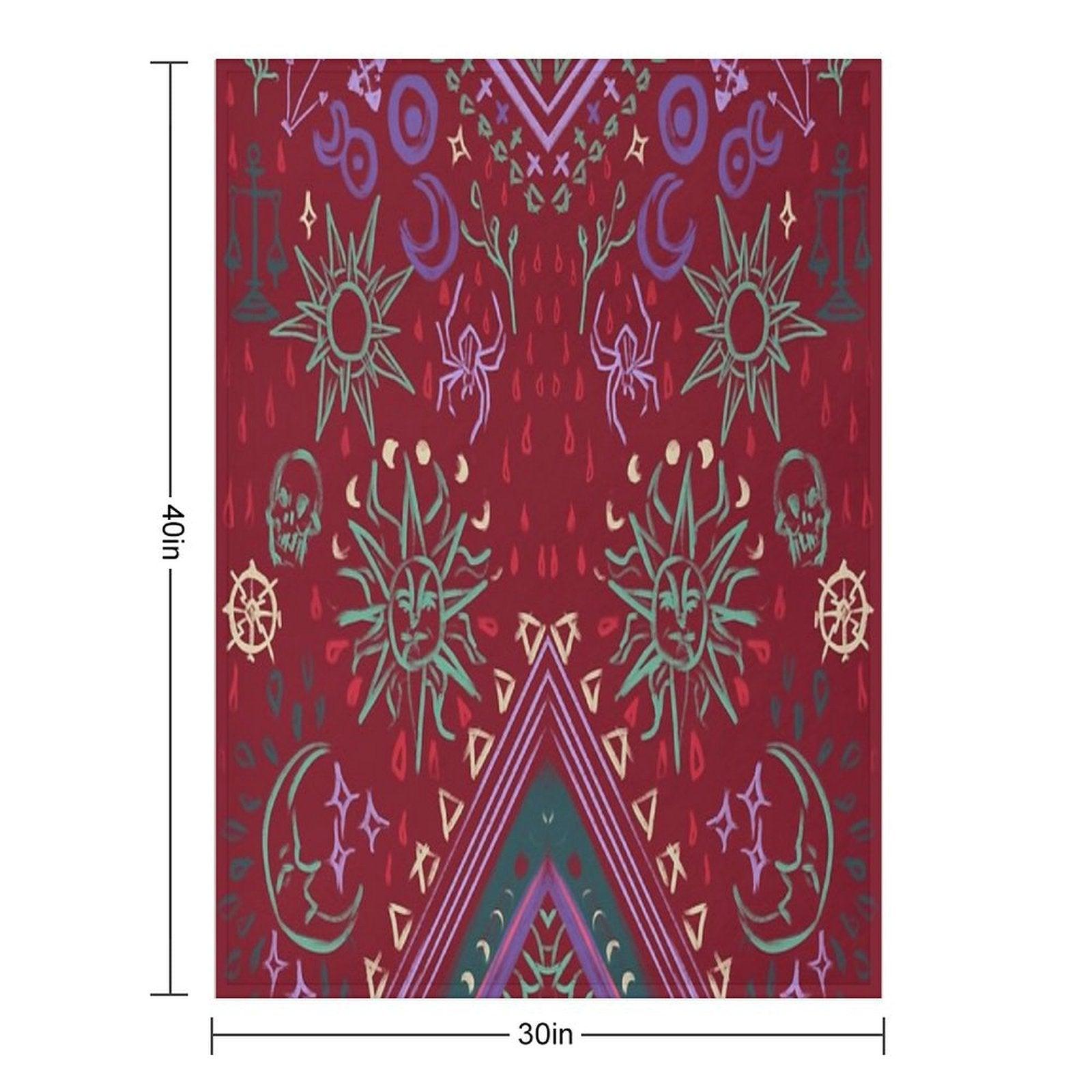 Mollymauk's Coat, Front Panels Throw Blanket