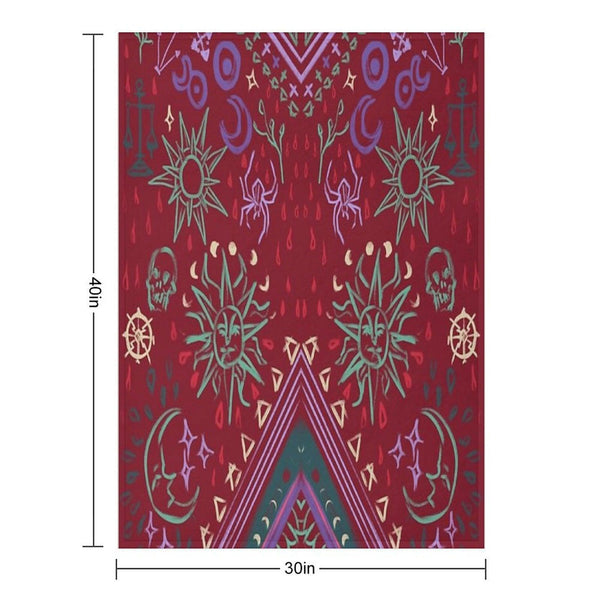 Mollymauk's Coat, Front Panels Throw Blanket
