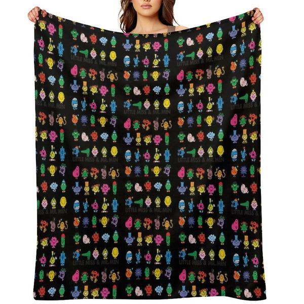 Little Miss Mr. Men Lightweight Throw Blanket