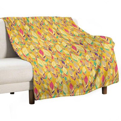 Dancing Feathers Throw Blanket