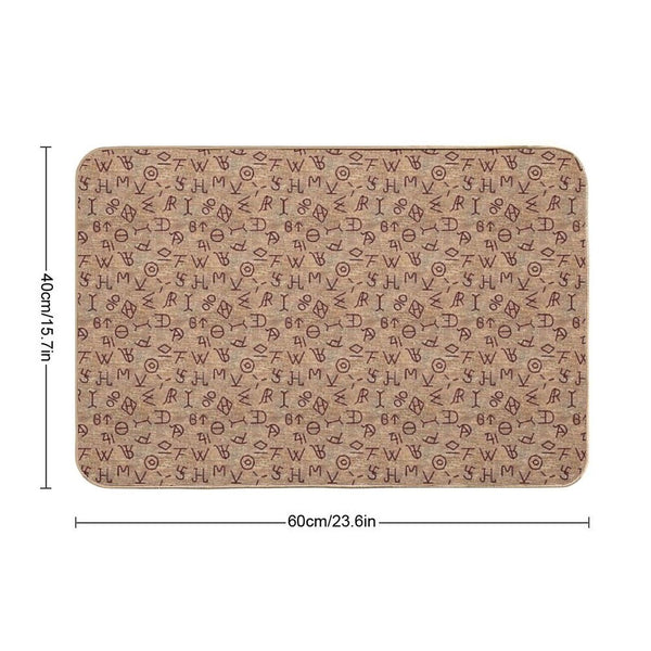 Cattle Brands Bath Mat
