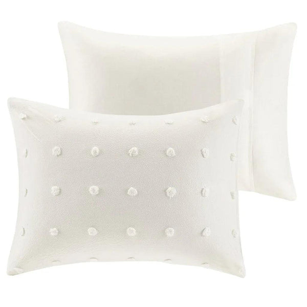 Brooklyn Cotton Jacquard Comforter Set with Euro Shams and Throw Pillows - Gifts for You 'n Me