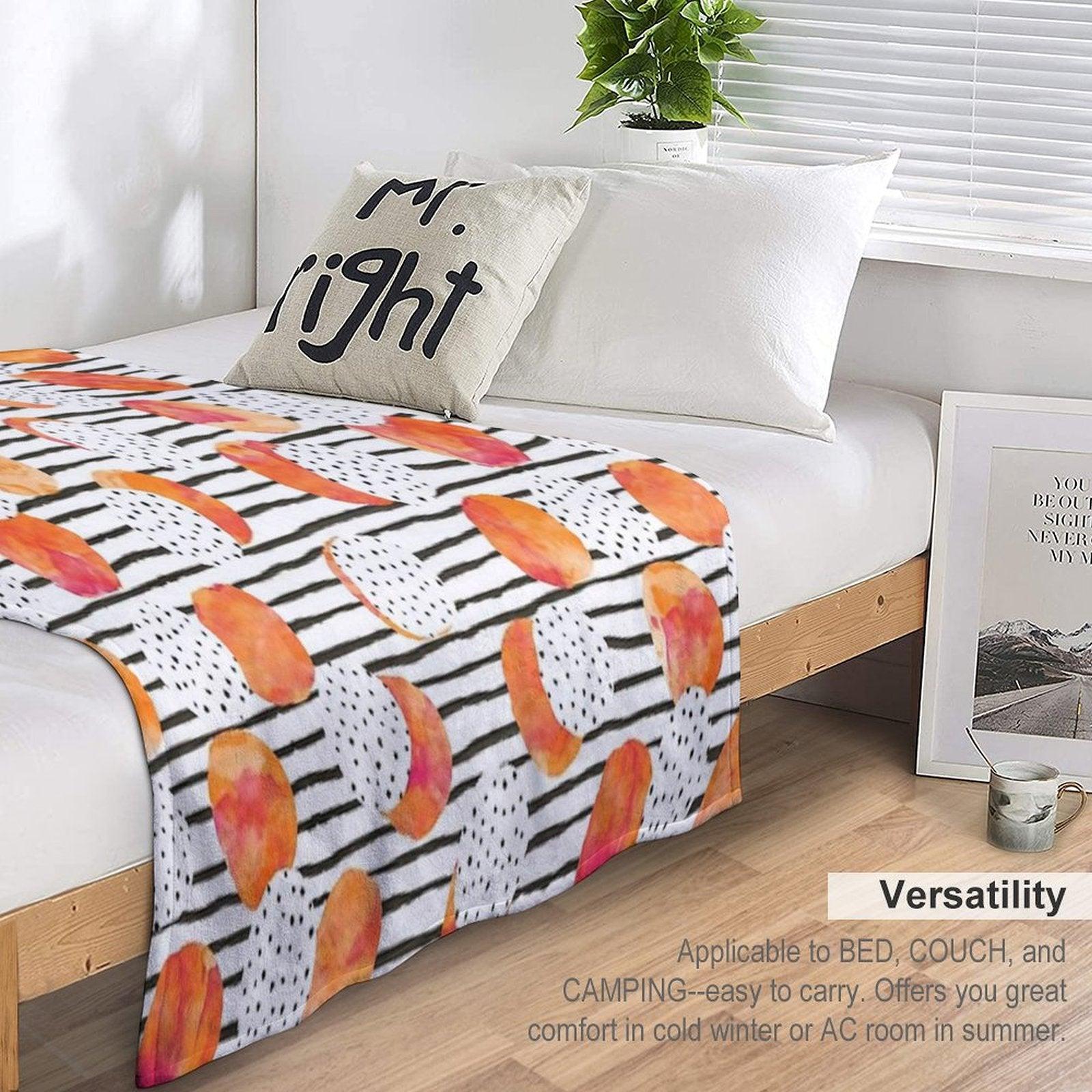 Fruity Orange Throw Blanket