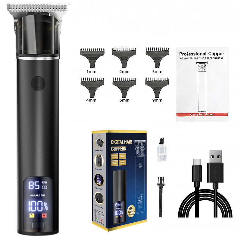 Hair clipper hair clipper electric hair clipper oil cutting head carving bald head, hair clipper