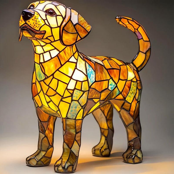 Animal resin LED night light, a cute bedside lamp for living rooms and bedrooms.