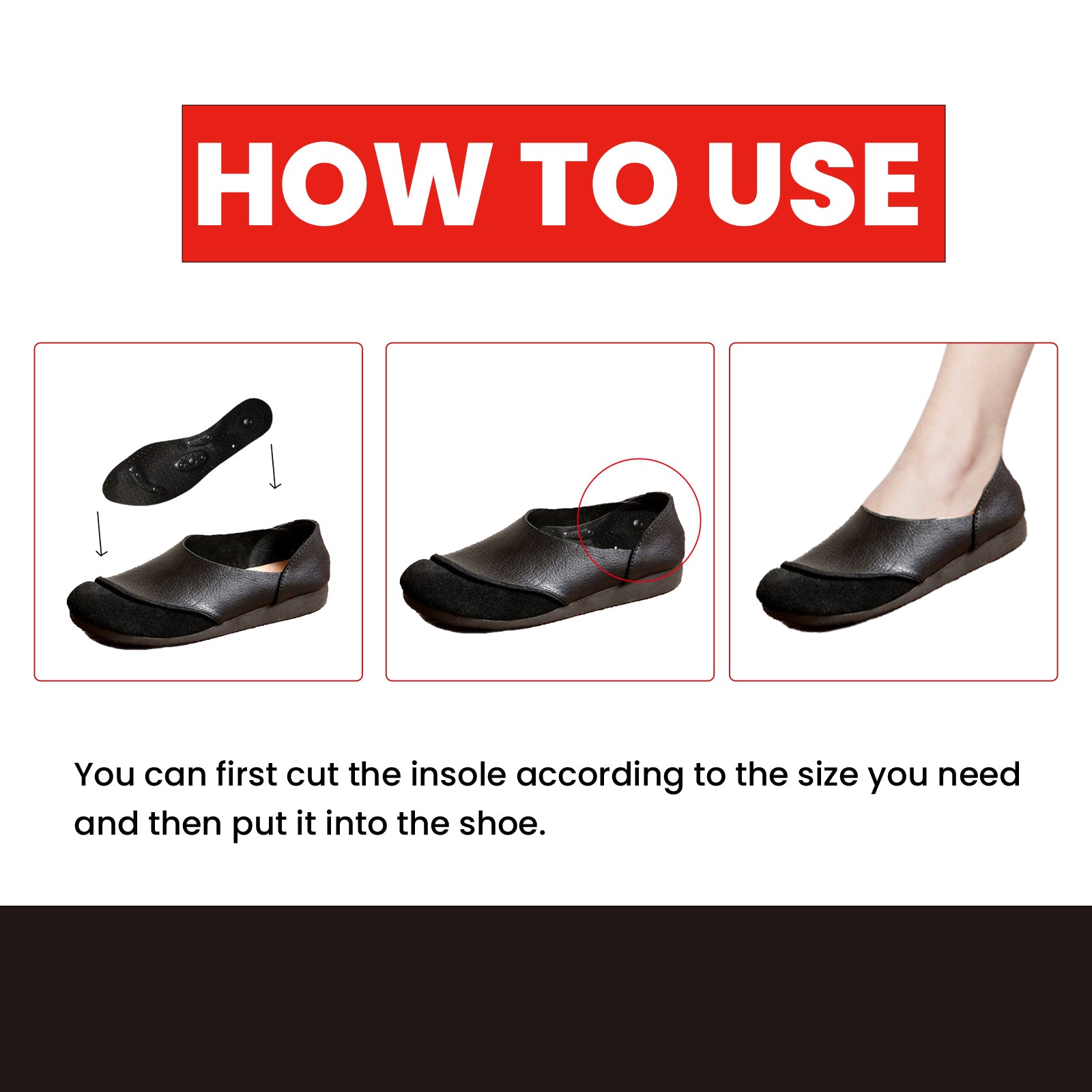 Far Infrared Tourmaline Acupressure Insoles, Vein Repair Body Care Slimming Body Anti-Slip Wear Arch Support Insoles