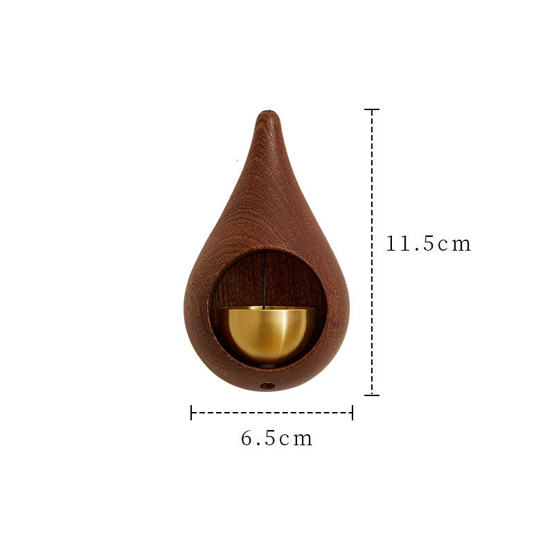 Dopamine Doorbell Water Drop Wind Chime Copper Bell Opening Reminder Hanging Ornament Housewarming Gift Magnetic Bell Fridge Magnet Decor