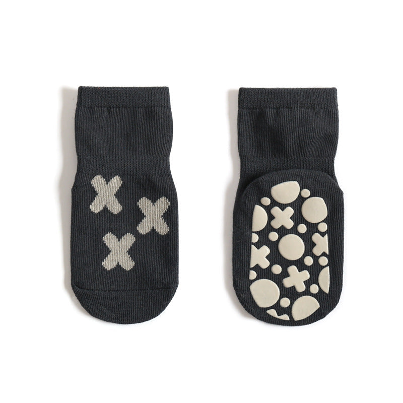 New Baby Floor Socks Combed Cotton Summer Boys And Girls Early Education Cool Toddler Non-Slip Mid-Tube Socks