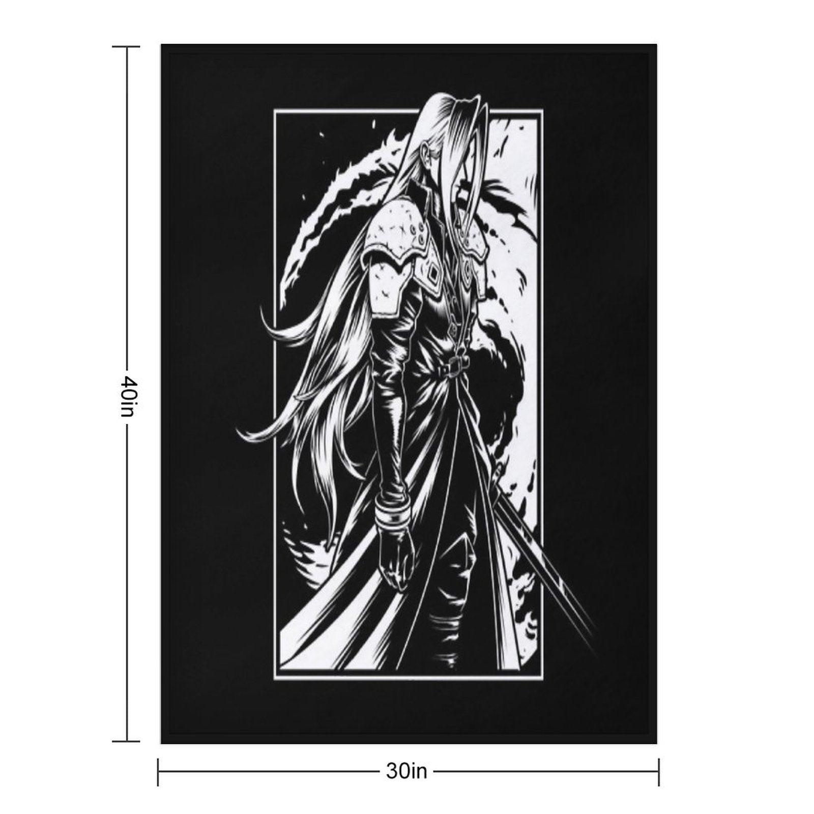 The Man in Black Cape Throw Blanket
