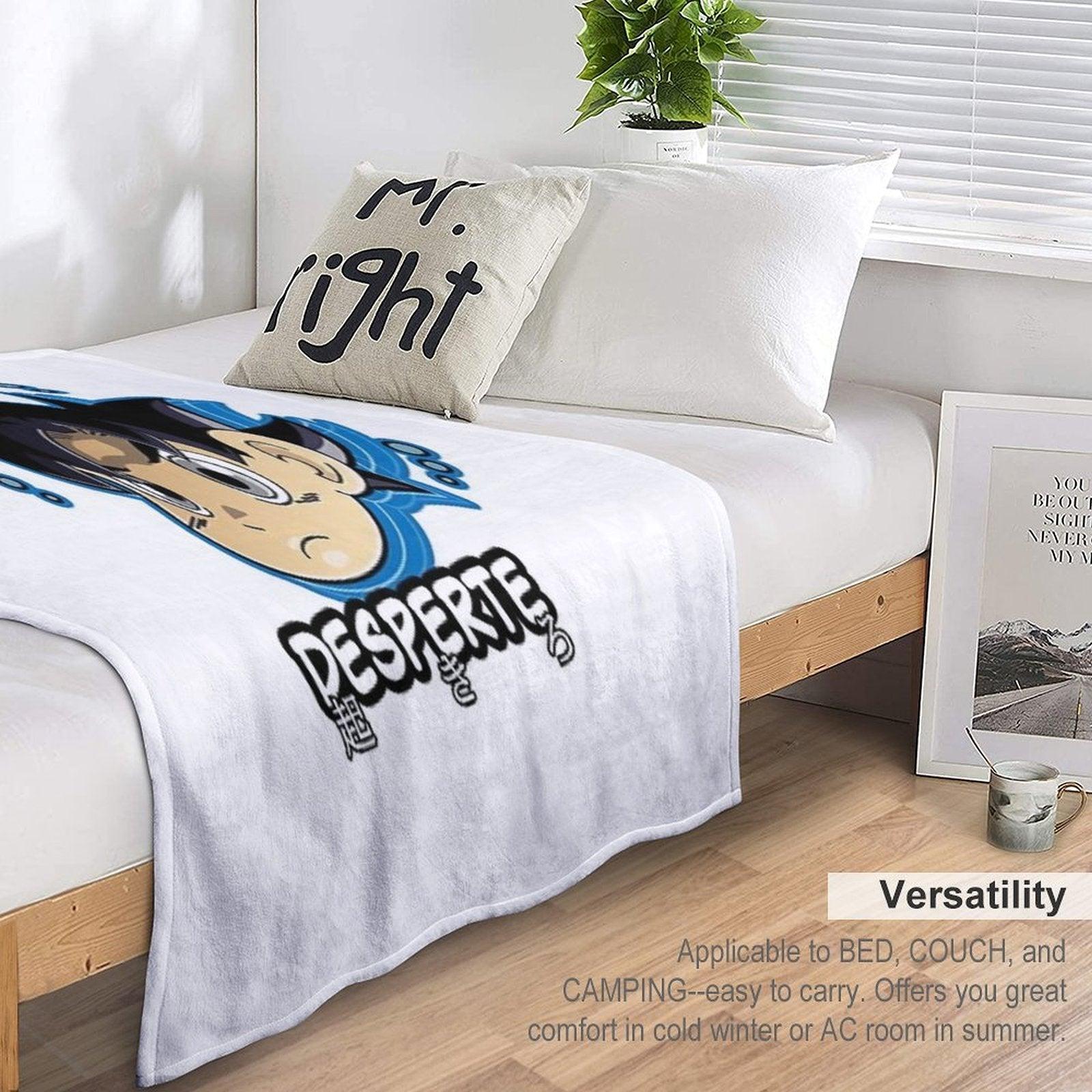 Chibi Ultra Instinct Goku Throw Blanket