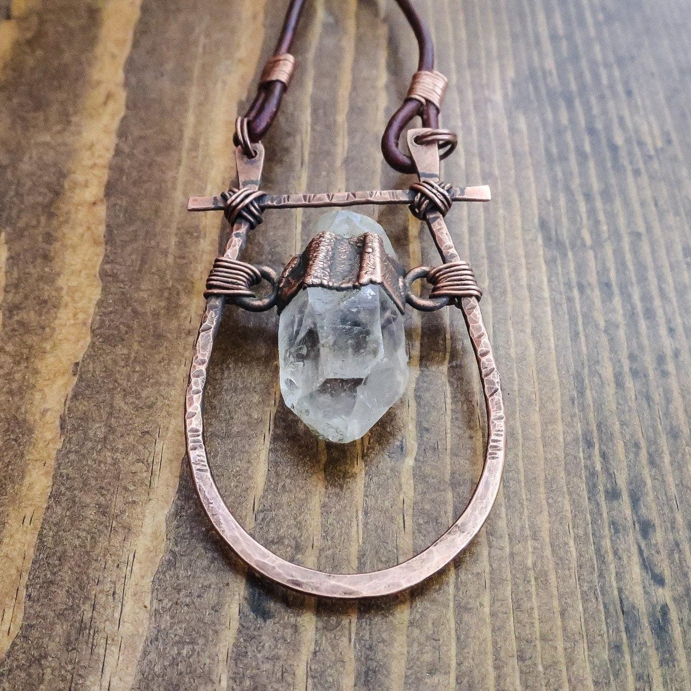 Copper Quartz Statement Necklace For Clarity Calm | By Blackbird & Sage