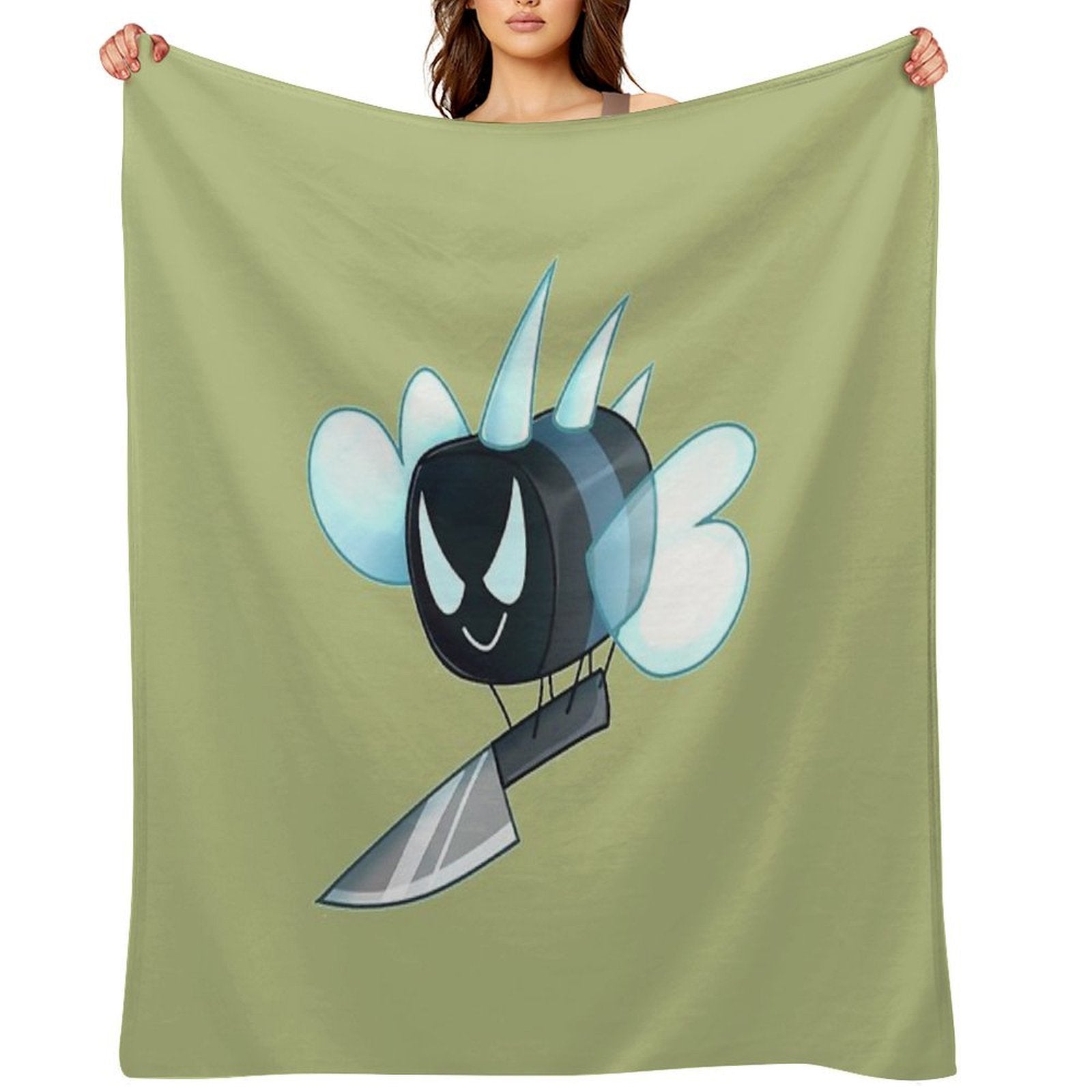 Angry Bee Swarm Simulator Premium Throw Blanket