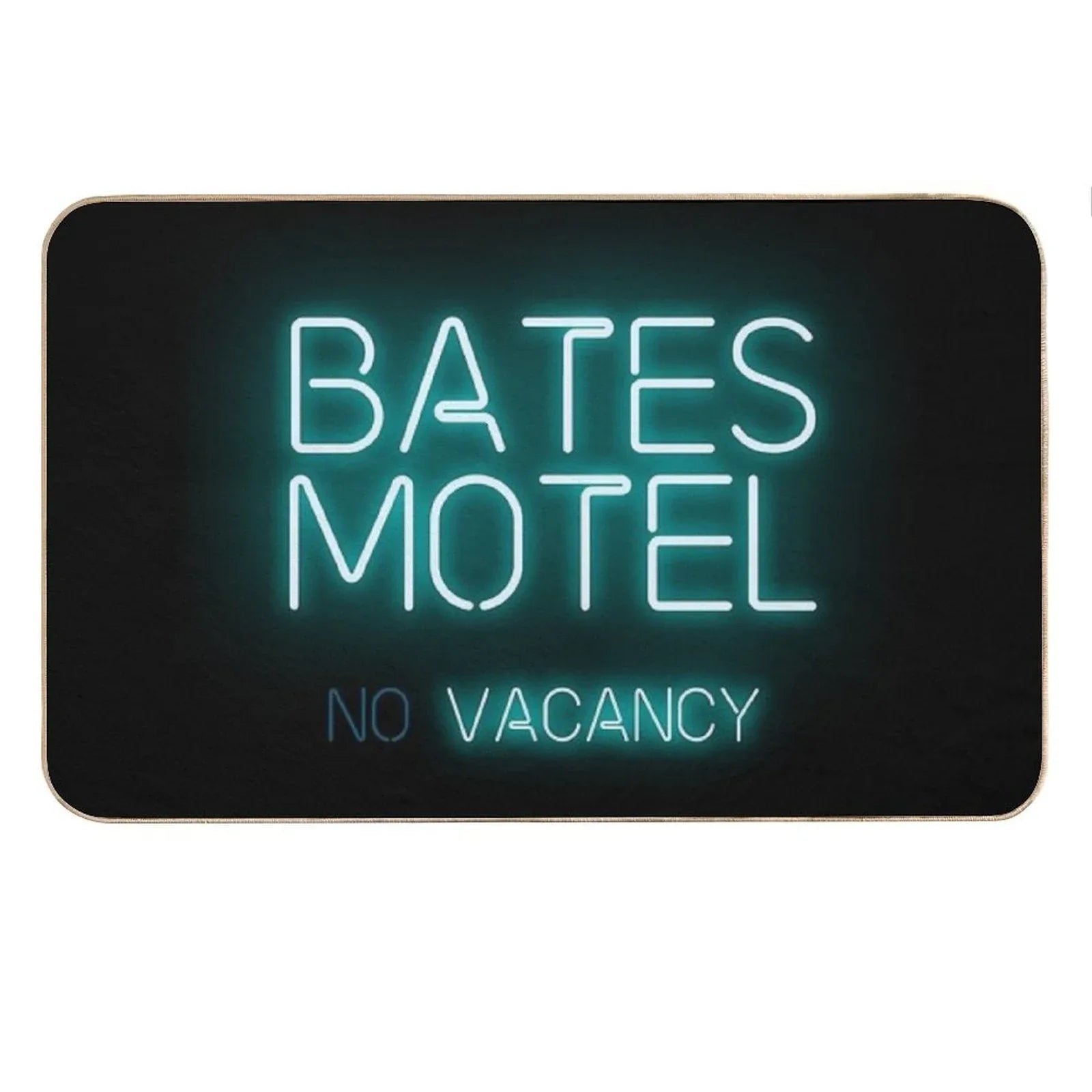Bates Motel No Vacancy Logo from The Movie Psycho Bath Mat