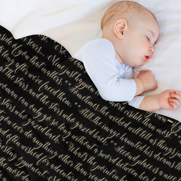 Fireheart Quoted Design Gift-ready Throw Blanket
