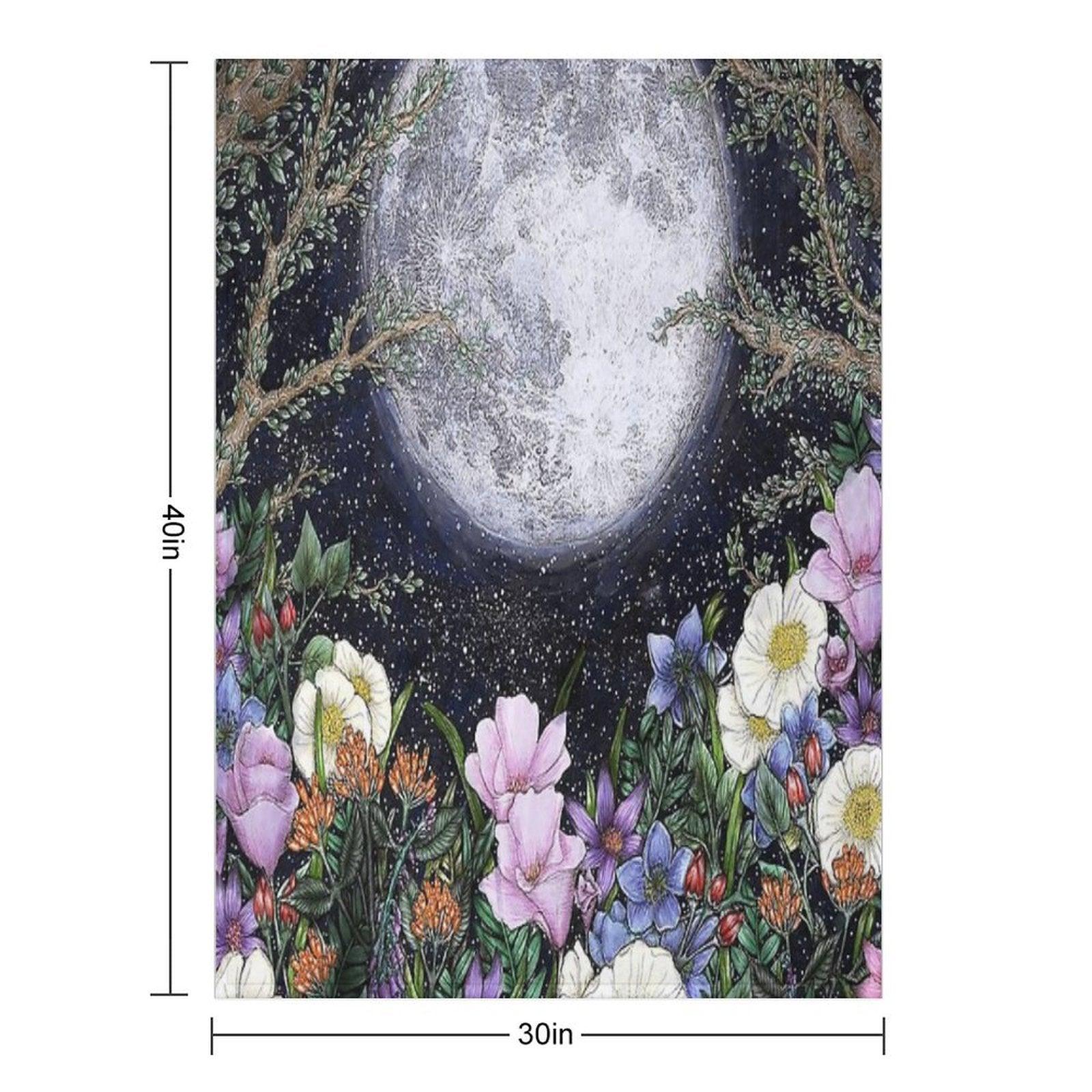 Midnight in The Garden II Throw Blanket