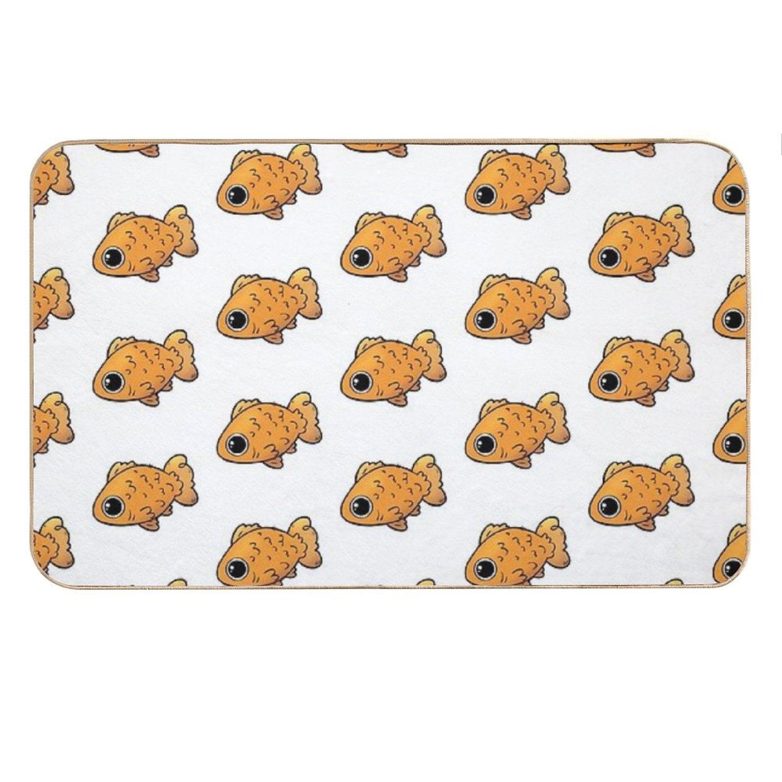 Cute Goldfish Cartoon Pet Bath Mat