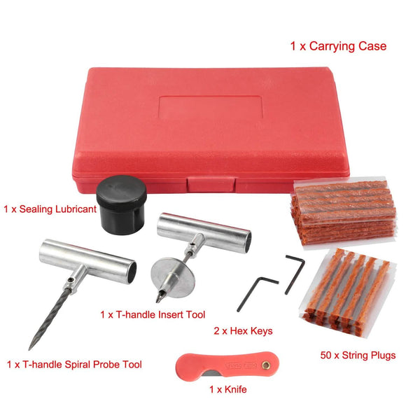57-Piece: Universal Tire Repair Kit