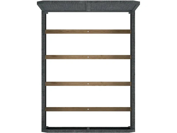 Bar Harbor Queen Raffia Panel Bed in Gray - Gifts for You 'n Me