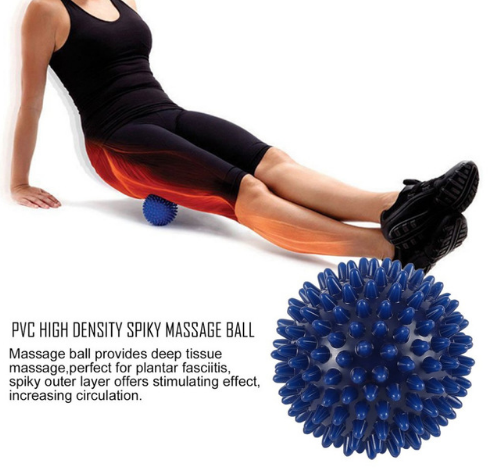 Durable PVC Spiky Massage Ball Trigger Point Sport Fitness Hand Foot Pain Relief